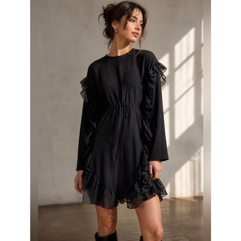 See by Chloe Ruffle Sleeve Shift Dress
